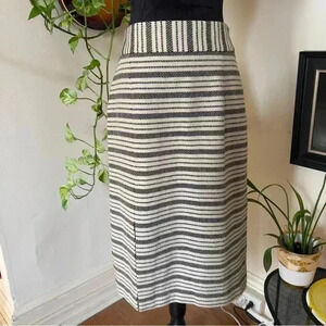 Maeve Anthropologie Marin Wool Blend Striped Skirt - Size 6 - NWT